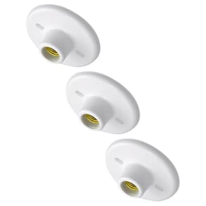 Kit 3 Lâmpadas Plafon Sobrepor Redondo G-Light 100w Branco