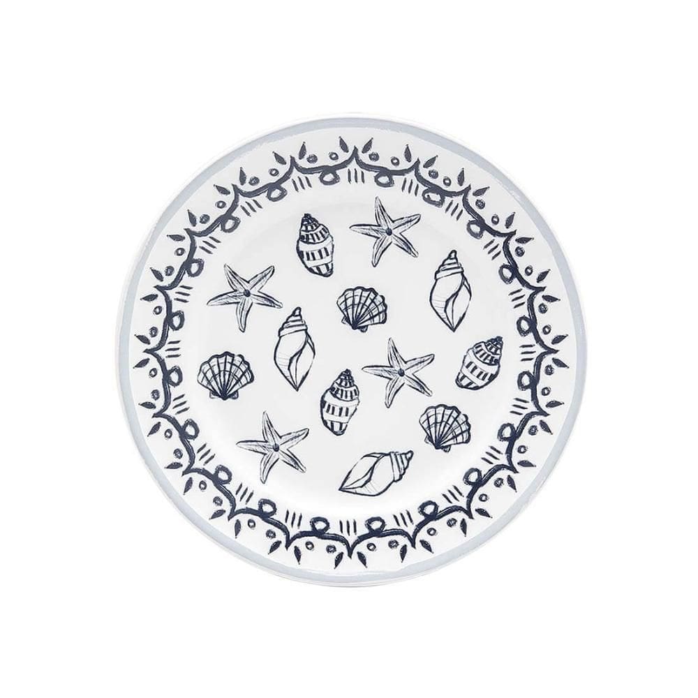 Conjunto De 6 Pratos Sobremesa 22 Cm Flamingo Osteria