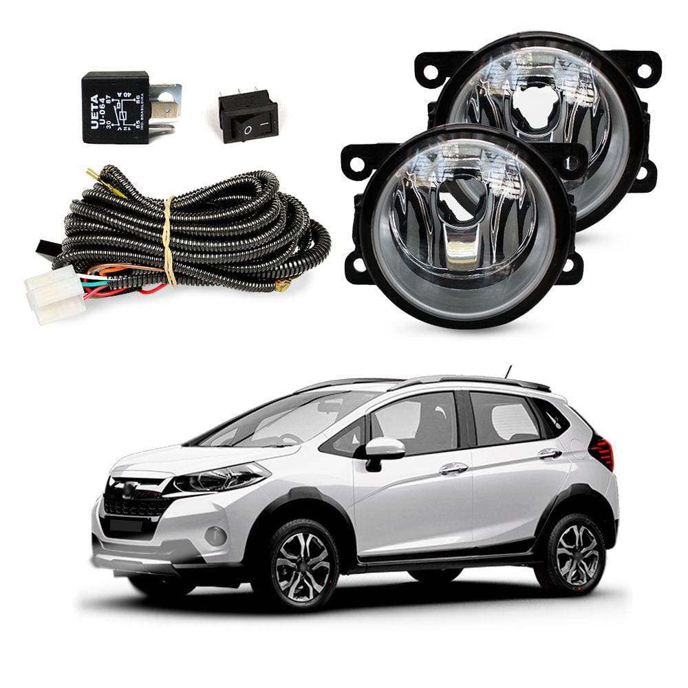 Kit Farol de Milha para Wr-v 2018 2019 2020 2021 Auxiliar Neblina