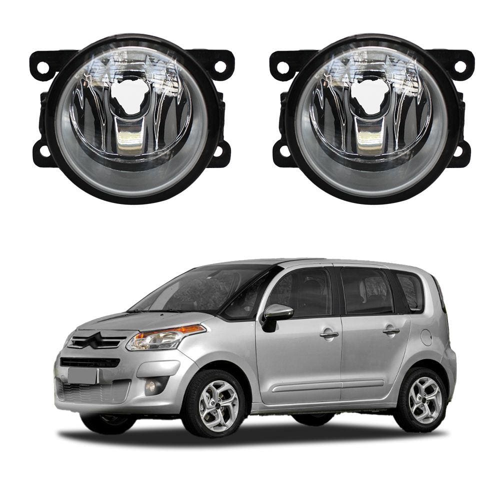 Par Farol de Milha para C3 Picasso 2013 2014 2015 Auxiliar Neblina