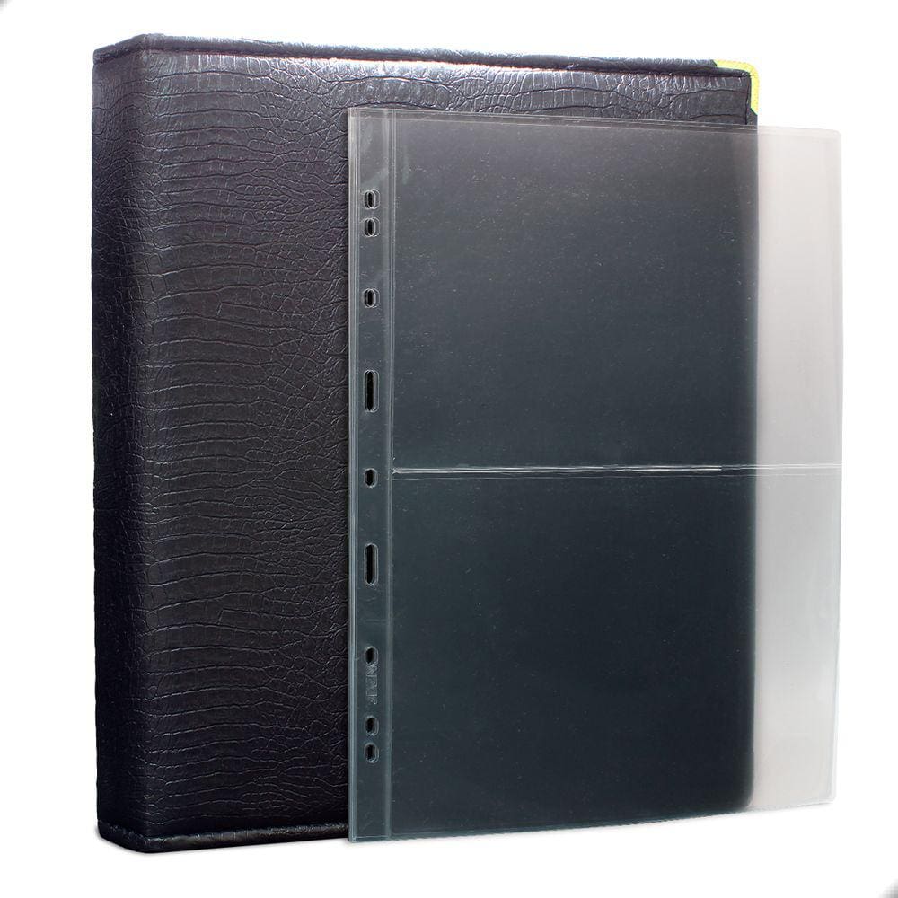 Álbum Fichário 40 Folhas Cédulas 2 Espaços 32x24 Cobra Fosco GF