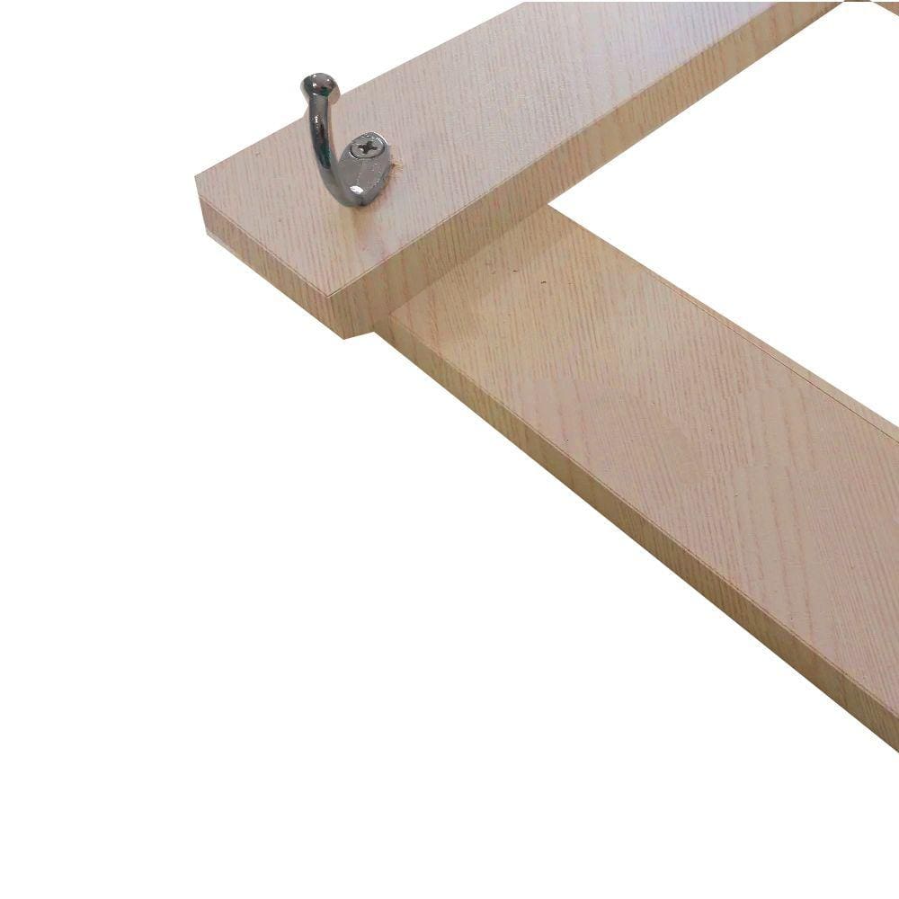 Cabideiro de Parede Sanfona Madeirado Em Mdf