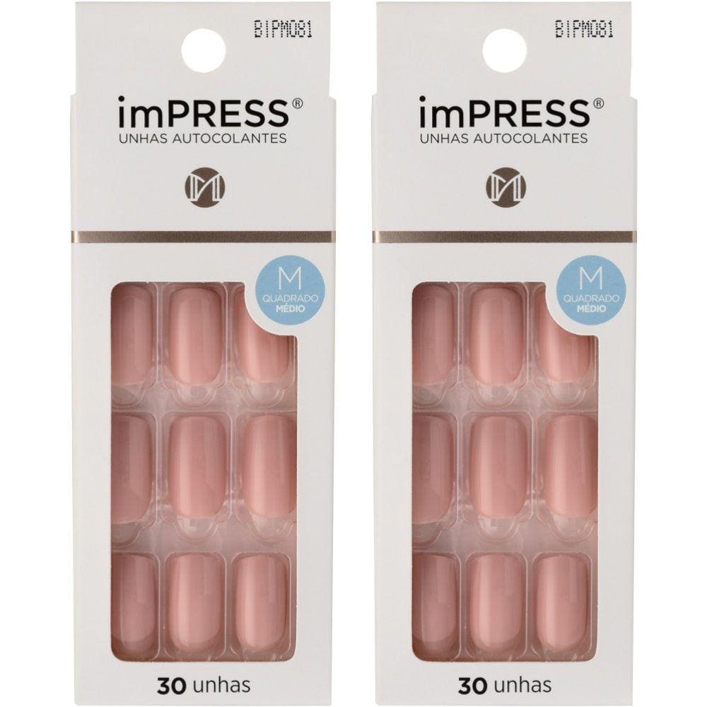 2CX Unha Postiça Autocolante imPress media Sea Breeze Kiss