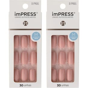 2CX Unha Postiça Autocolante imPress media Sea Breeze Kiss