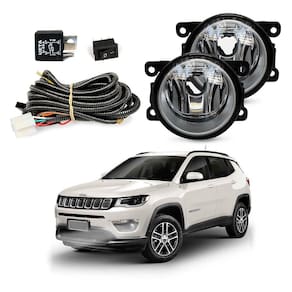 Kit Farol de Milha para Jeep Compass 2017 2018 2019 2020 2021 Auxiliar Neblina