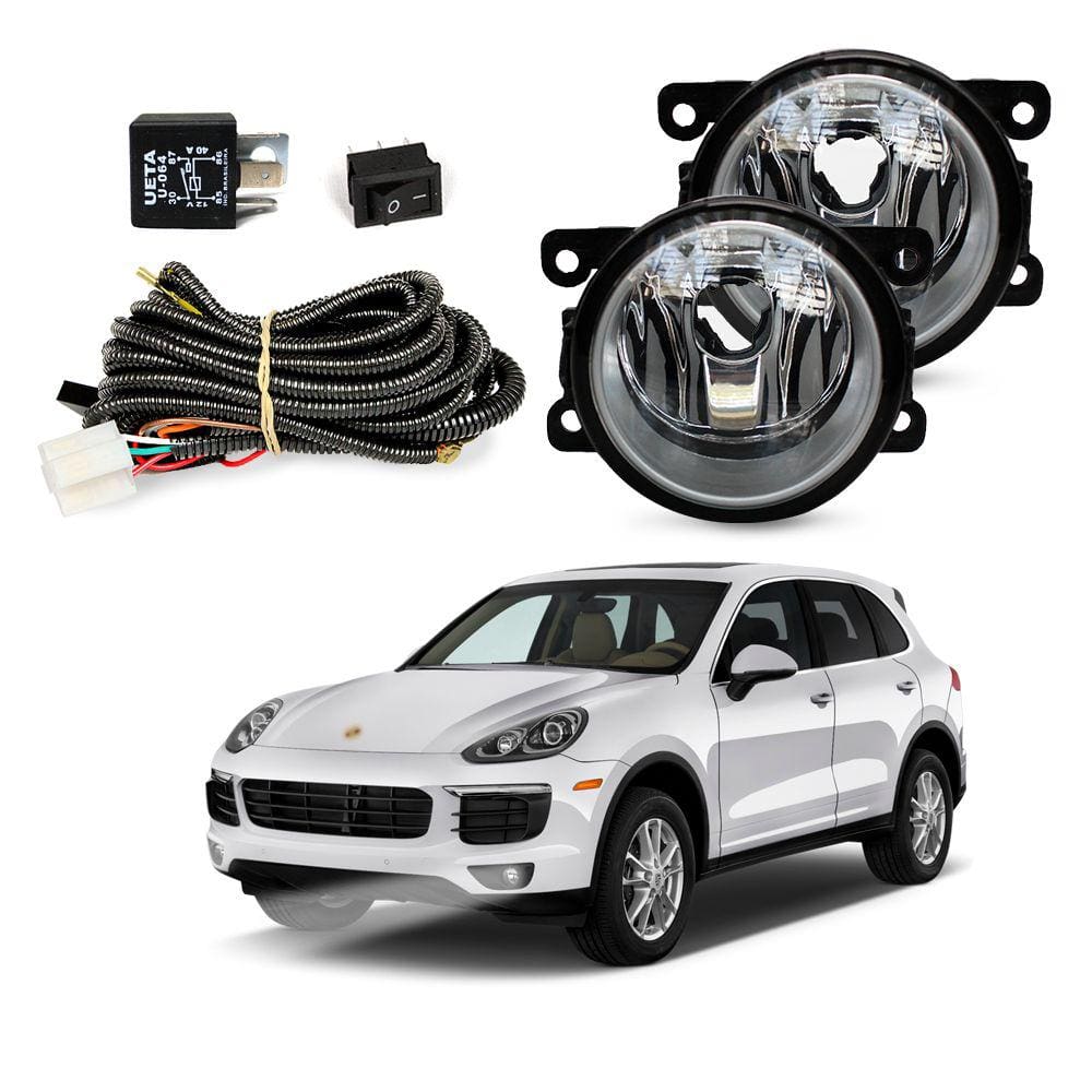 Kit Farol de Milha para Porsche Cayenne 2011 2012 2013 2014 2015 Auxiliar Neblina