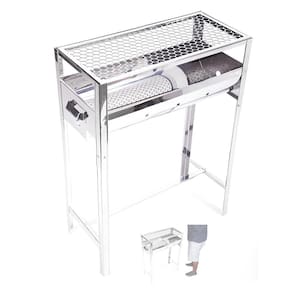 Churrasqueira Inox a Carvão com Grelha - Prática e Durável