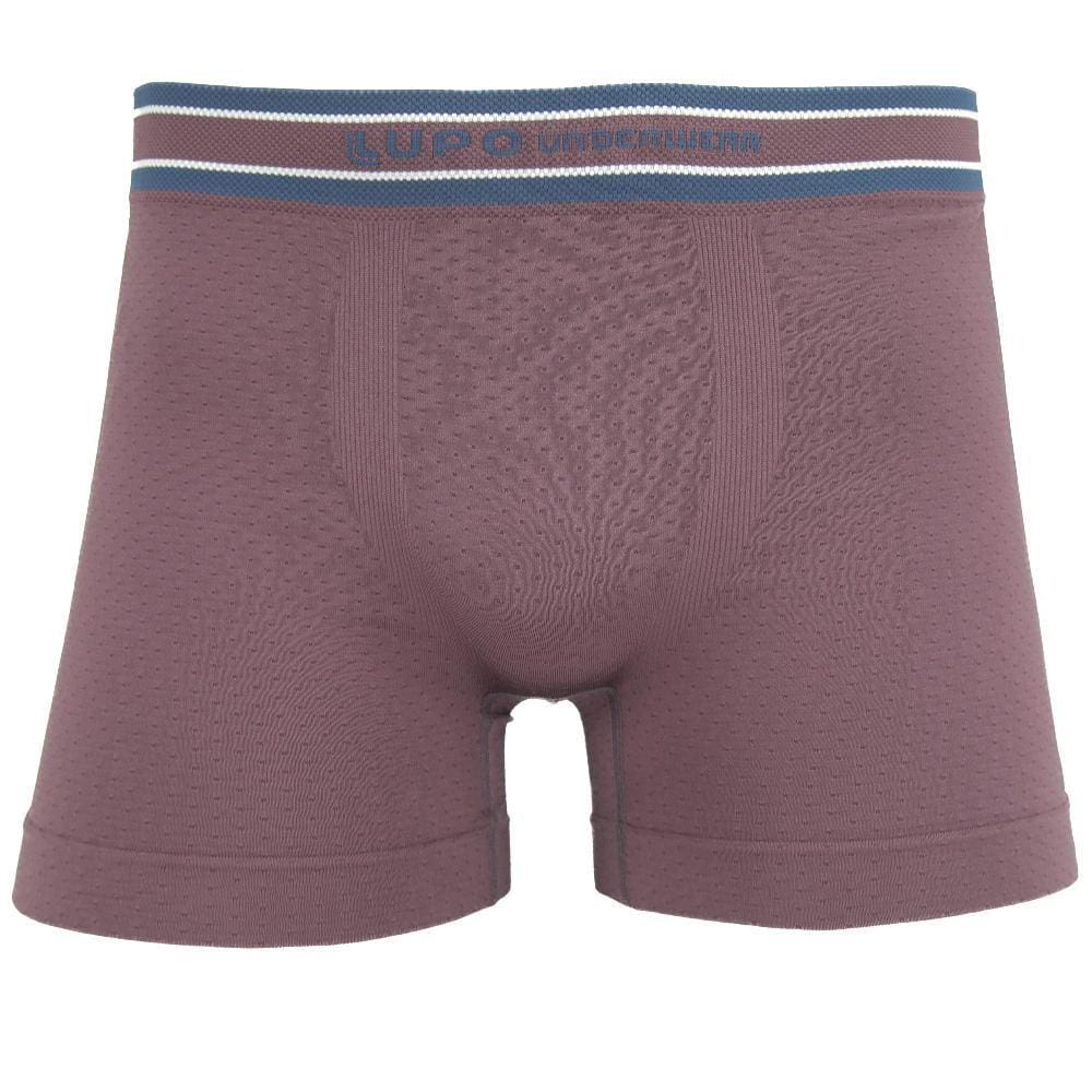 Cueca Boxer Lupo Microfibra Sem Costura Vinho