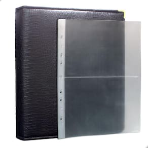 Álbum Fichário 30 Folhas PP Cédulas 2 Espaços 32x24 Cobra Fosco GF
