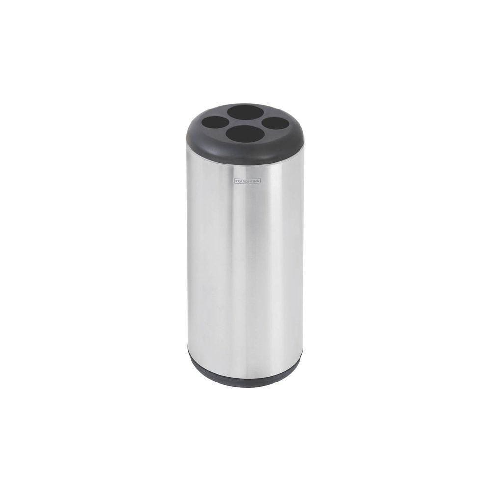 Lixeira Inox Tramontina Porta Copos Scotch Brite Base E Aro Em Polipropileno 31 L Tramontina
