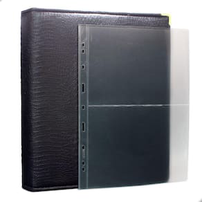 Álbum Fichário 10 Folhas Cédulas 2 Espaços 32x24 Cobra Fosco GF