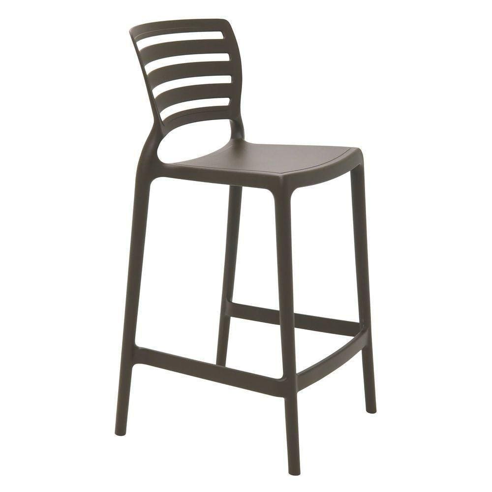 Cadeira Tramontina Sofia Alta Residência Em Polipropileno E Fibra De Vidro Marrom Tramontina