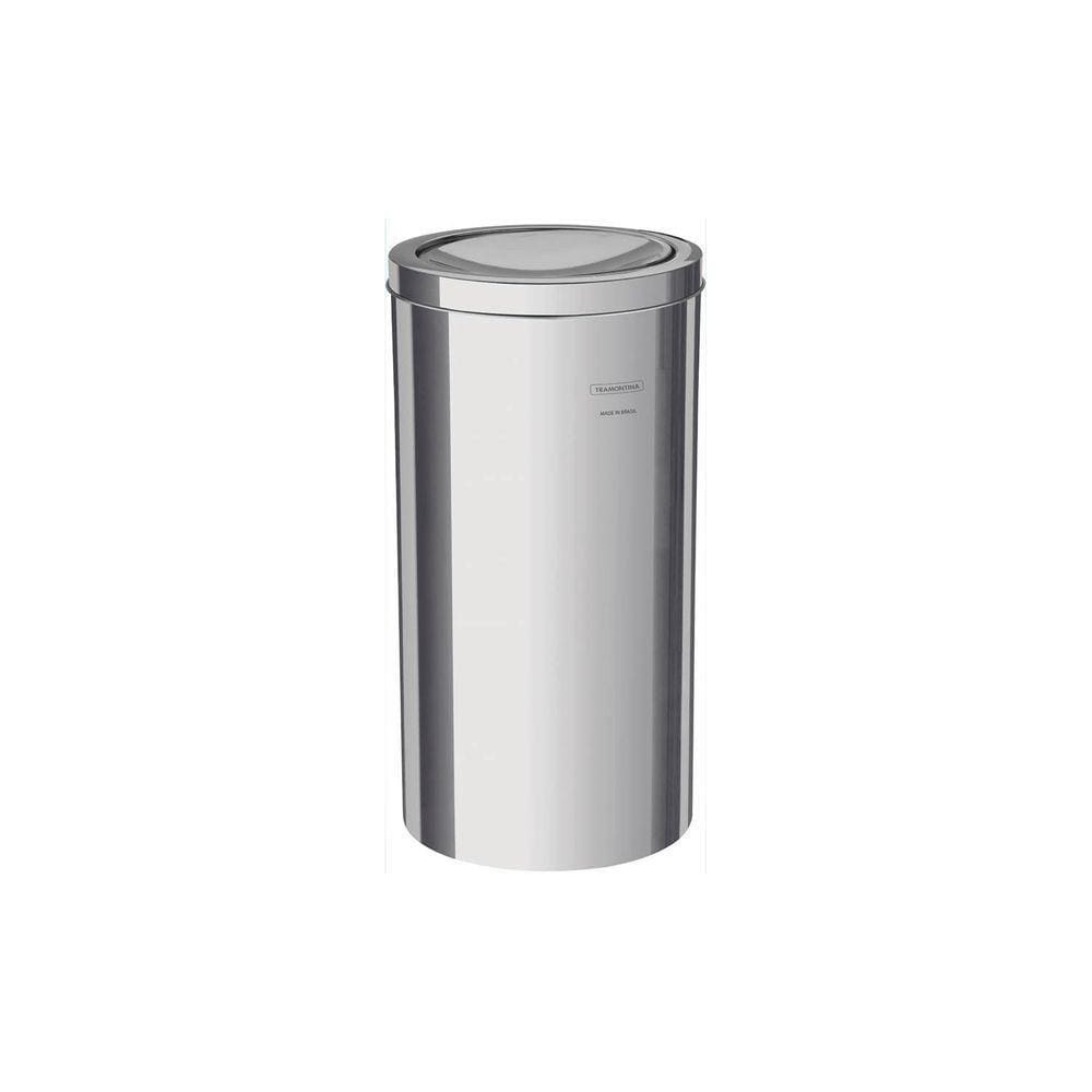 Lixeira Inox Tramontina Swing Com Acabamento Polido E Tampa Basculante 20 L Tramontina