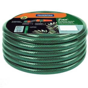 Mangueira Flex Tramontina Verde Em Pvc 3 Camadas 30 M Com Engate Rosqueado E Esguicho Tramontina