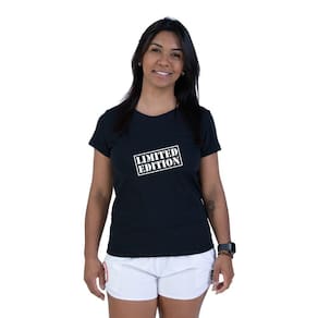 Camiseta Feminina Algodao Confortavel Frase Ediçao Limitada Manga Curta Com Abridor De Garrafas