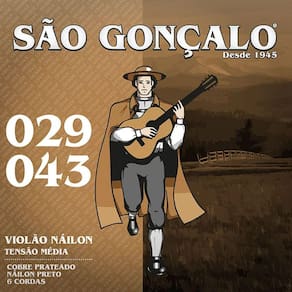Encordoamento Violao Sao Goncalo Nylon Preto