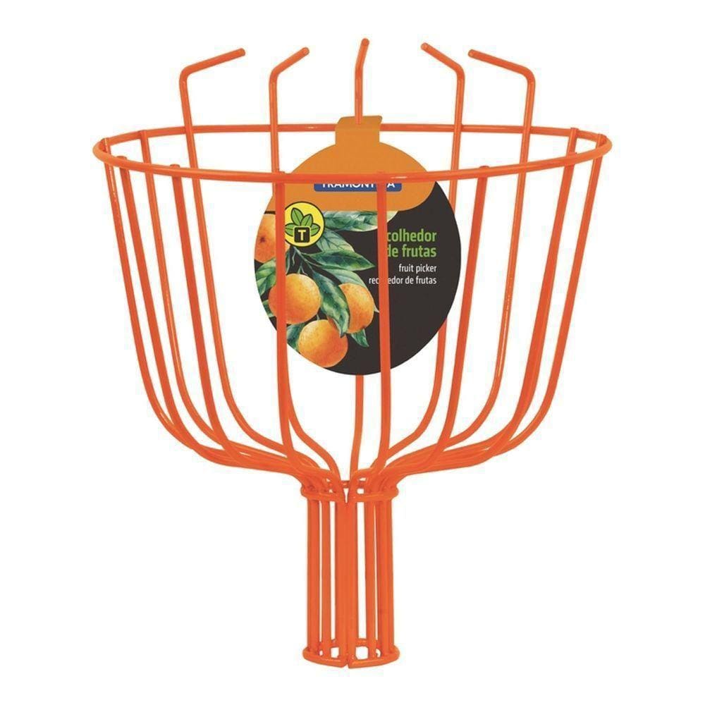 Colhedor De Frutas Grande Tramontina Em Aço Sem Cabo Tramontina