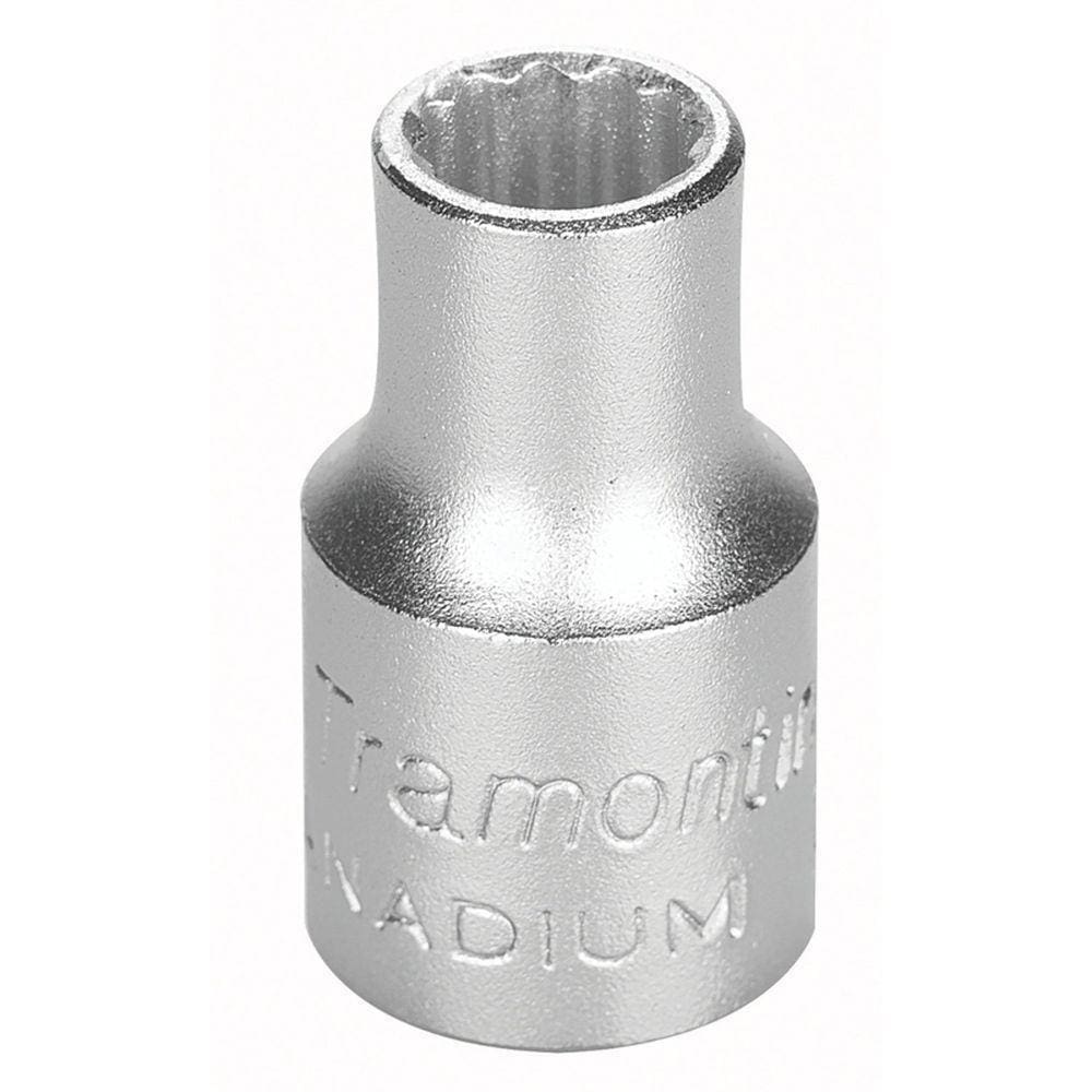 Soquete Estriado Em Aço Cromo Vanádio 11 Mm - Encaixe 3/8" Tramontina Pro Tramontina