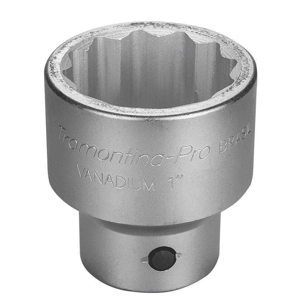 Soquete Estriado Em Aço Cromo Vanádio 2.3/16” - Encaixe 1” Tramontina Pro Tramontina