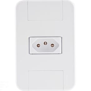 Conjunto 4x2 Com 1 Tomada 2p+t 10 A 250 V Tramontina Tablet Branco Tramontina