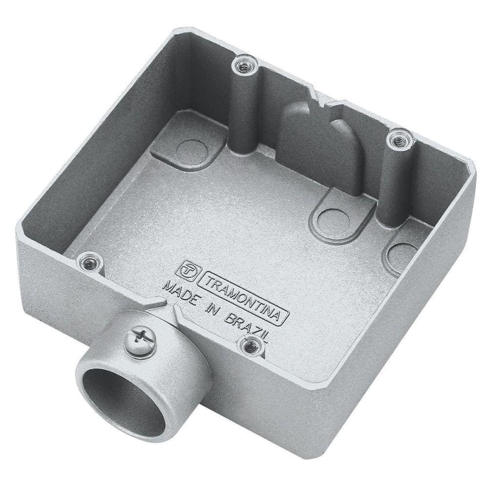 Condulete Duplo 3/4&quot; Tipo &quot;ed&quot; - Sem Tampa / Sem Rosca / Com Pintura Eletrostática A Pó Tramontina