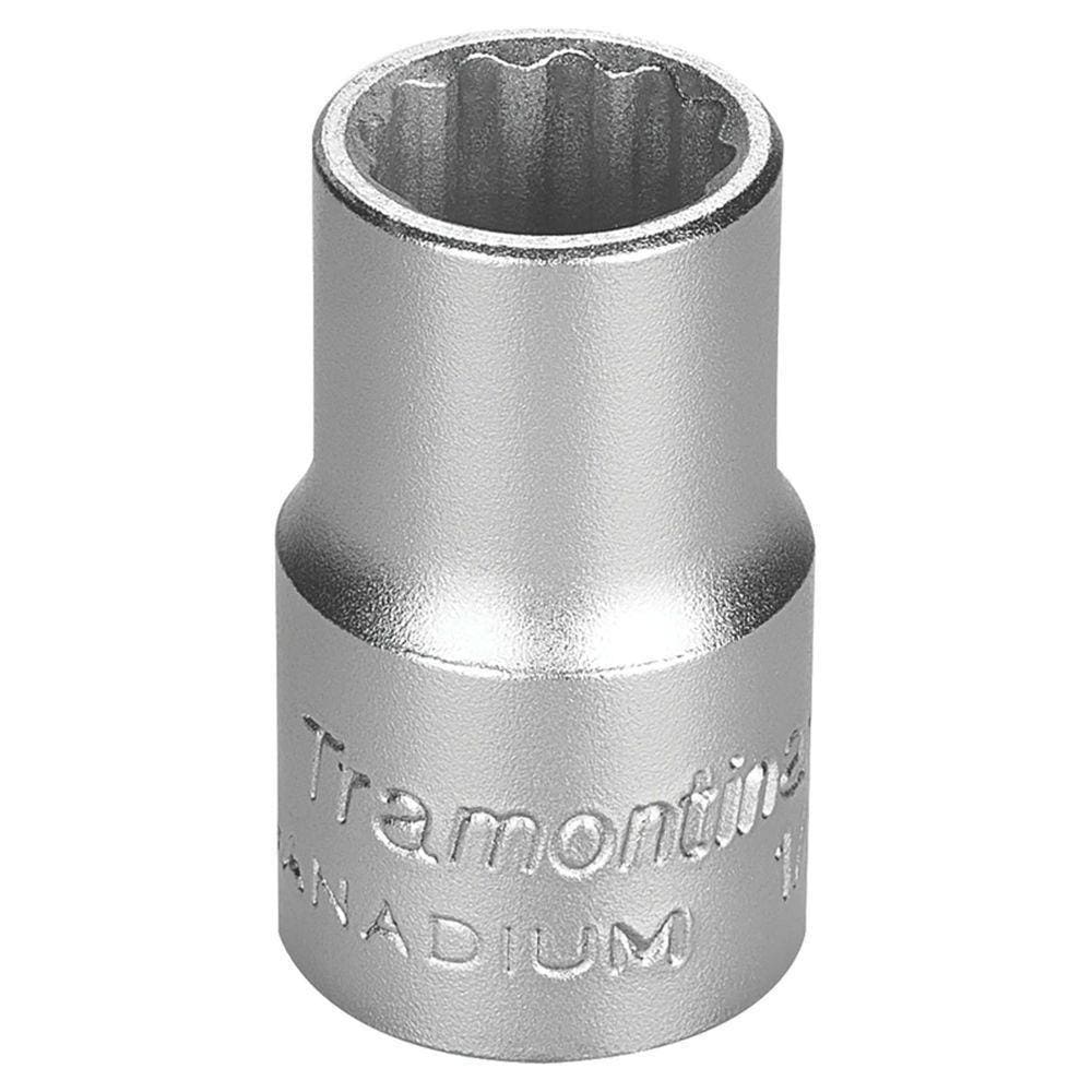 Soquete Estriado Em Aço Cromo Vanádio 15 Mm - Encaixe 1/2" Tramontina Pro Tramontina