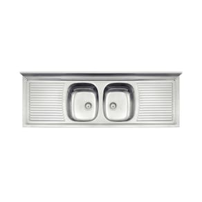 Pia De Apoio Tramontina Ribon 2c 34 Em Aço Inox 160x55 Cm Tramontina
