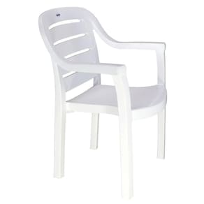 Cadeira Tramontina Miami Branco Com Braços Encosto Horizontal Em Polipropileno Tramontina