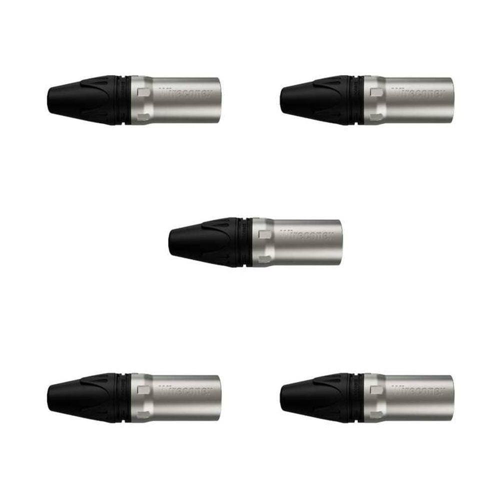 Kit Conectores Xlr Macho Wc 1013 Ml Bk Ni 3p P-cabo (5un) Wireconex
