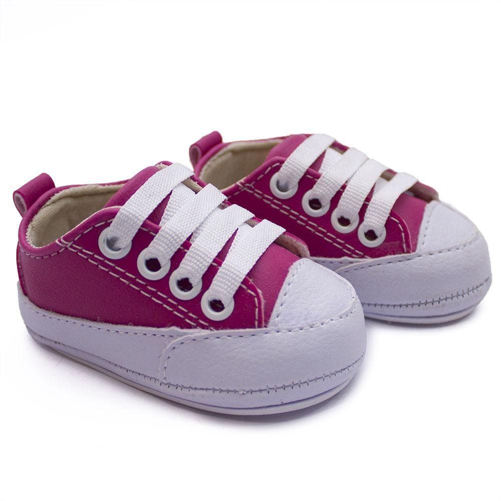 Tênis Feminino Casual Infantil Bebê Confortável Cadarço