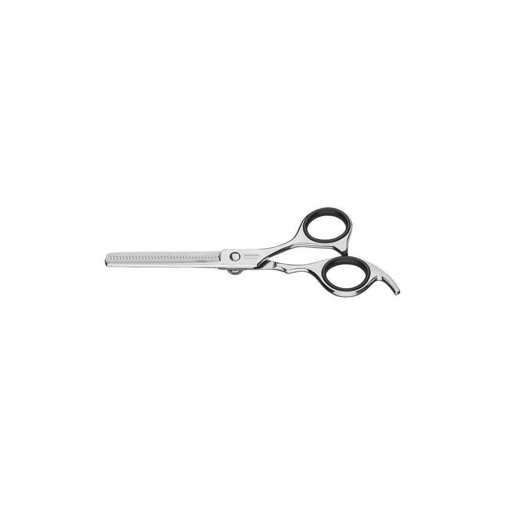 Tesoura Para Cabelo Tramontina Em Aço Inox Com Fio Desbaste E Apoio Fixo Para Dedo 6" Tramontina