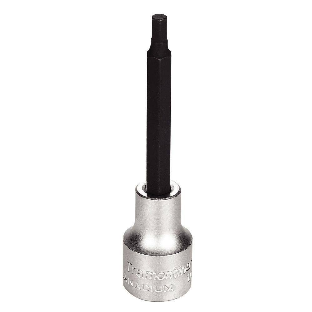 Soquete Em Aço Cromo Vanádio Ponta Hexagonal Longa 3/16” - Encaixe 1/2” Tramontina Pro Tramontina
