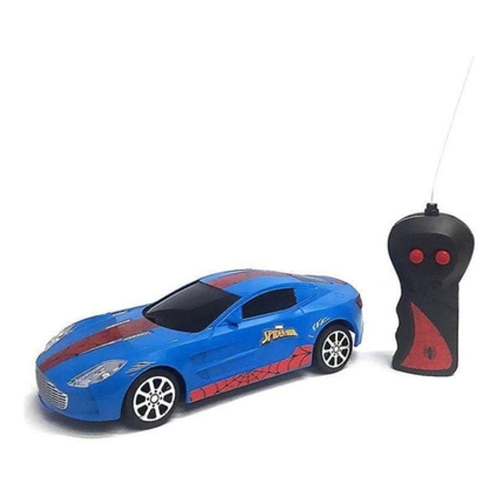 Carro de corrida de controle remoto Candide Web Tangle Homem-Aranha  vermelho/azul