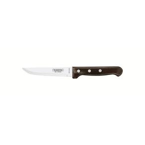 Faca Para Churrasco Jumbo Com Lâmina De Aço Inox E Cabo De Madeira Polywood Castanho 5"