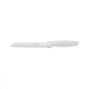Faca Para Pão Plenus Com Lâmina Em Aço Inox E Cabo De Polipropileno Off White 7"