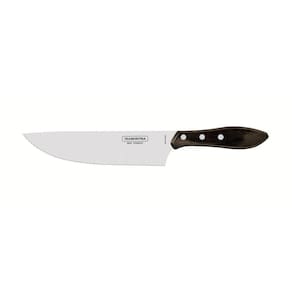 Faca Tramontina Para Carne 8" Em Aço Inox E Cabo Castanho Polywood Tramontina