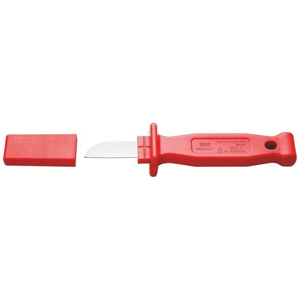 Faca Reta Desencapadora Isolada Iec 60900 - 7`` Tramontina Pro Tramontina