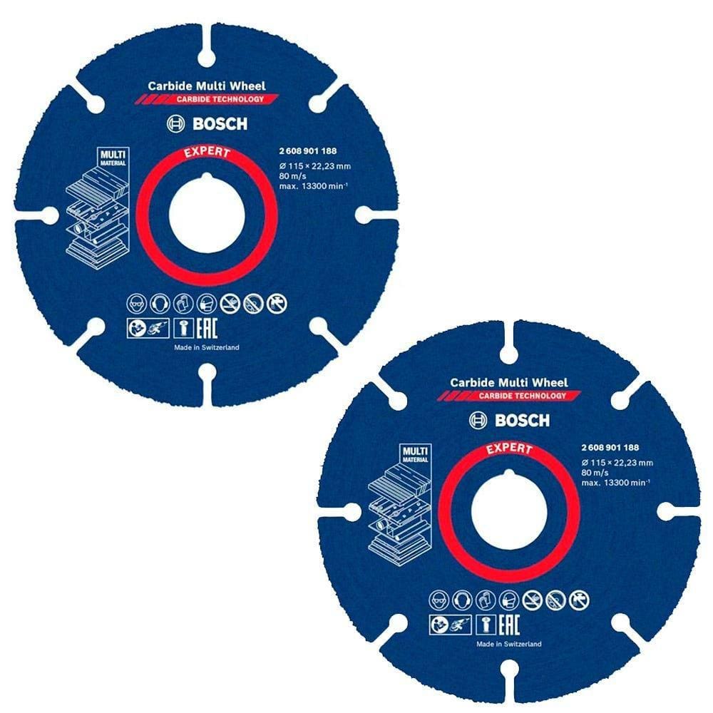 Disco de Serra Expert 125 MM Multi Material Carbide Multi Whell 2 Unidades BOSCH