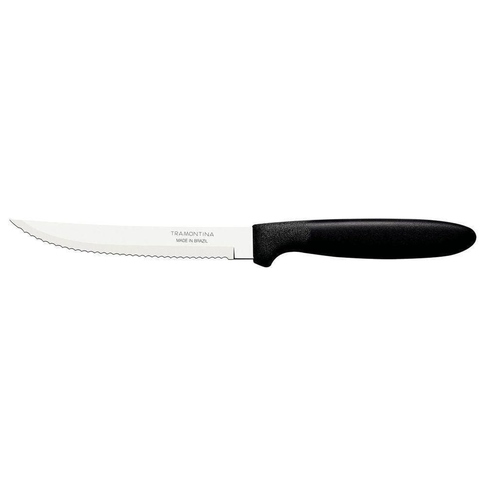Faca Para Churrasco Ipanema Com Lâmina Em Aço Inox E Cabo De Polipropileno Preto 5&quot;