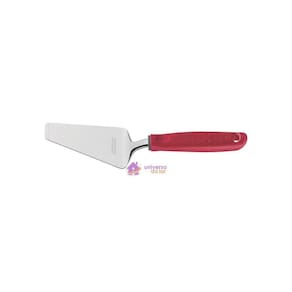 Espátula Para Pizza Tramontina Utilitá Em Aço Inox Com Cabo De Polipropileno Vermelho Tramontina