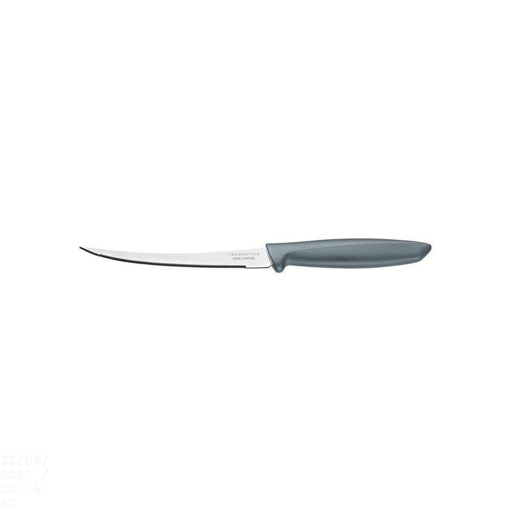 Faca Para Tomate Plenus Com Lâmina Em Aço Inox E Cabo De Polipropileno Cinza 5"