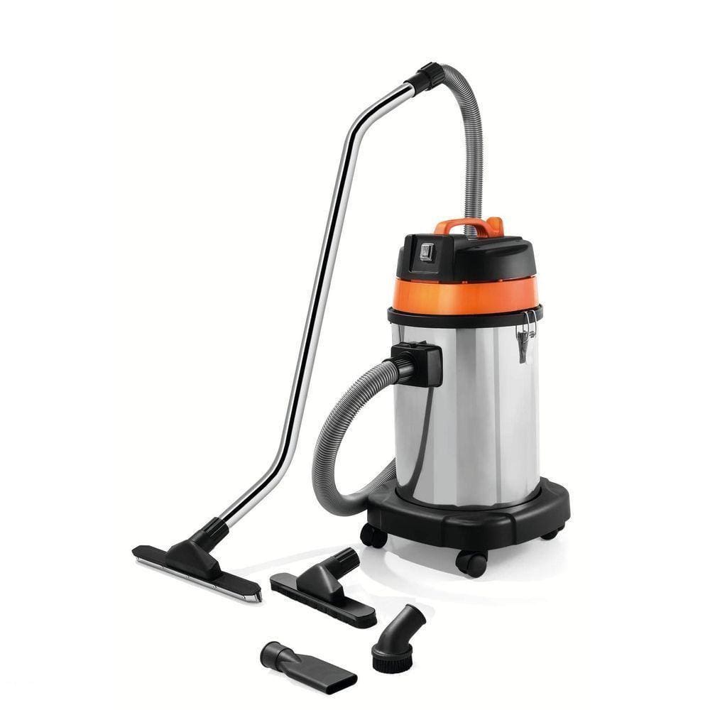 Aspirador De Pó Para Sólidos E Líquidos 220 V - 1400 W Tanque De aço Capacidade 30 Litros