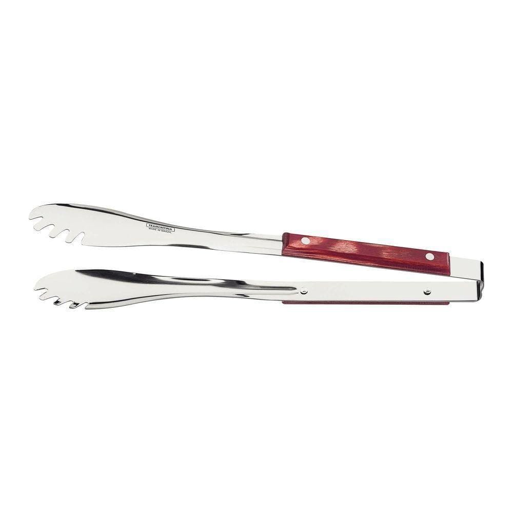 Pegador De Saladas/massas/carne Tramontina Polywood Madeira Vermelho 36,6cm Tramontina