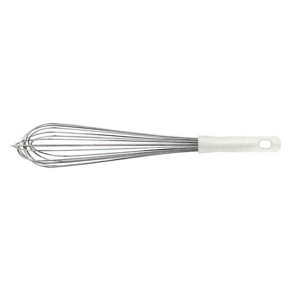 Batedor Manual Tramontina Profissional Em Aço Inox Com Cabo Em Polipropileno Branco 45 Cm Tramontina