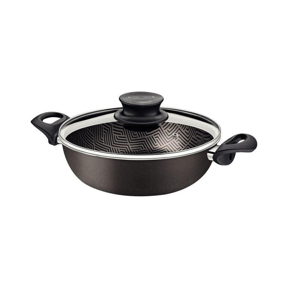 Fritadeira Multiuso Paris Em Alumínio Chumbo 24cm 2,8l Com Antiaderente Starflon Max