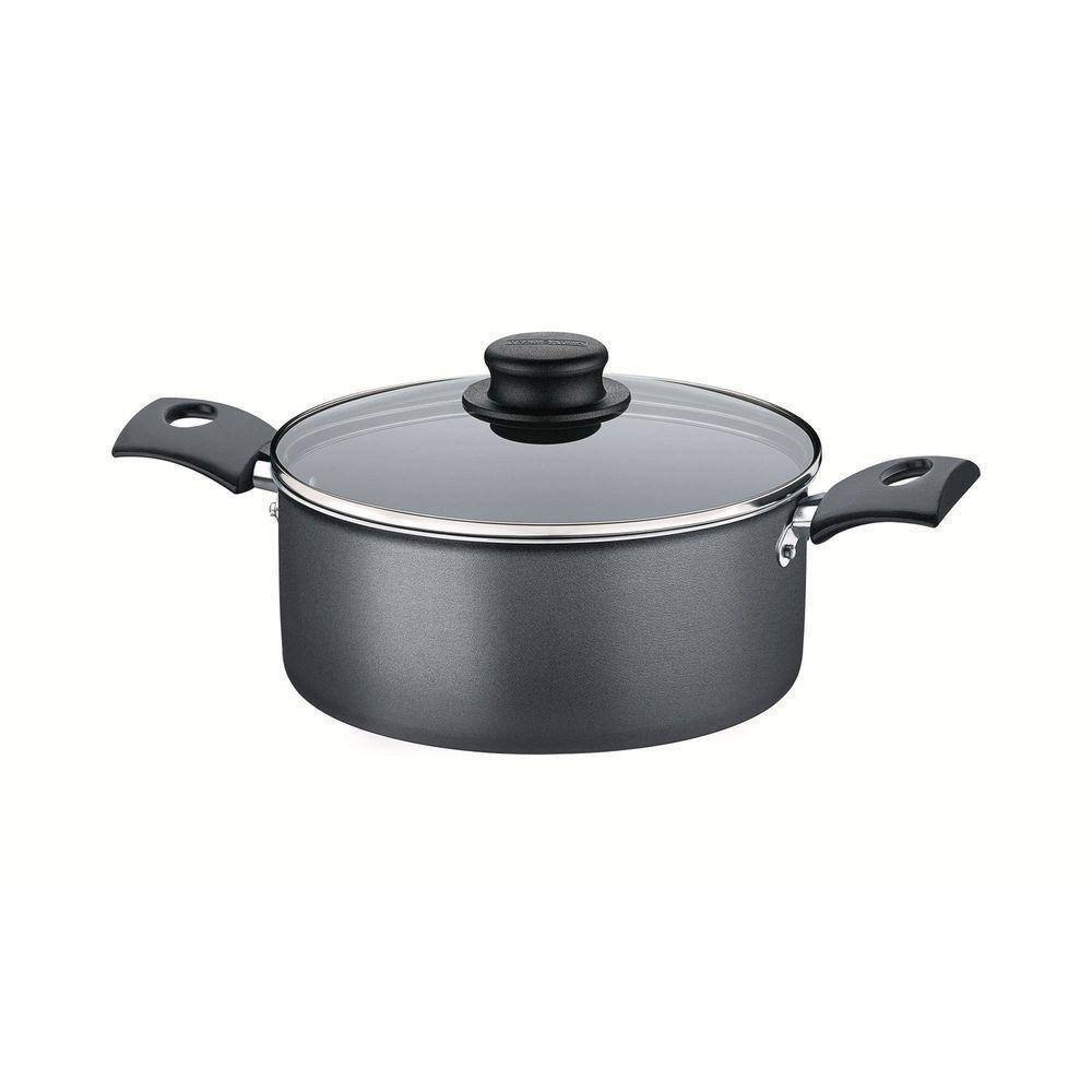 Caçarola Tramontina Turim 22cm 3,7l Em Alumínio Com Antiaderente Starflon Max Chumbo Tramontina
