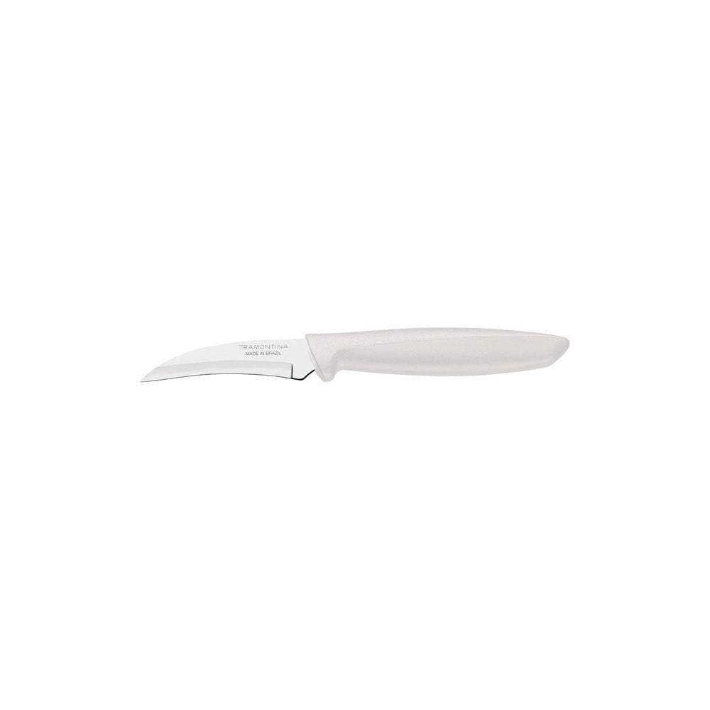Faca Para Tornear Plenus Com Lâmina Em Aço Inox E Cabo De Polipropileno Off White 3"