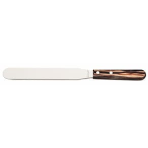 Espátula Para Confeiteiro 8" Polywood Tramontina Em Aço Inox Cabo Madeira Castanho Tramontina