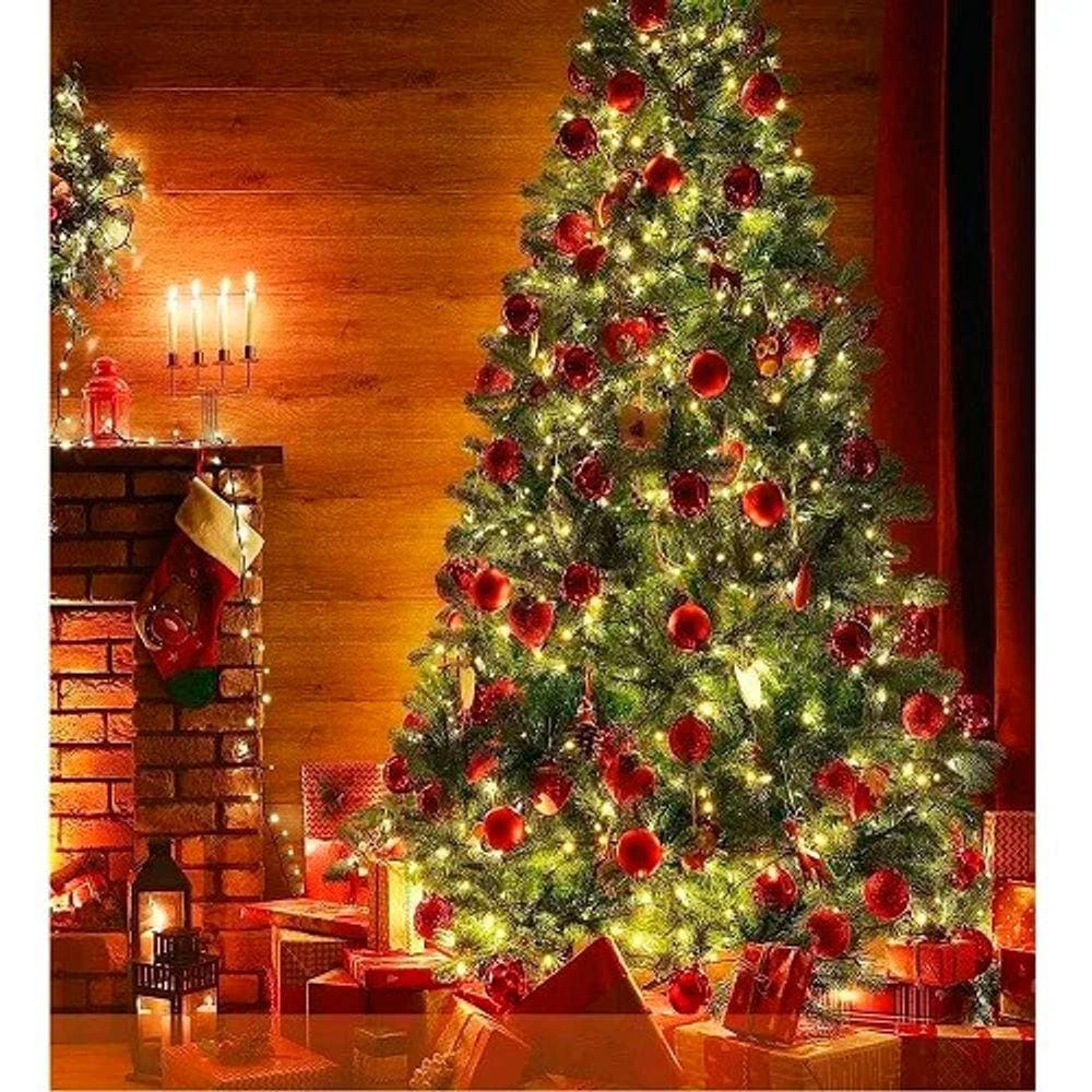 Luz de Natal Cordão 300 Lâmpadas Led Warm Fio Verde Externo Bivolt 30 Mts Ip44