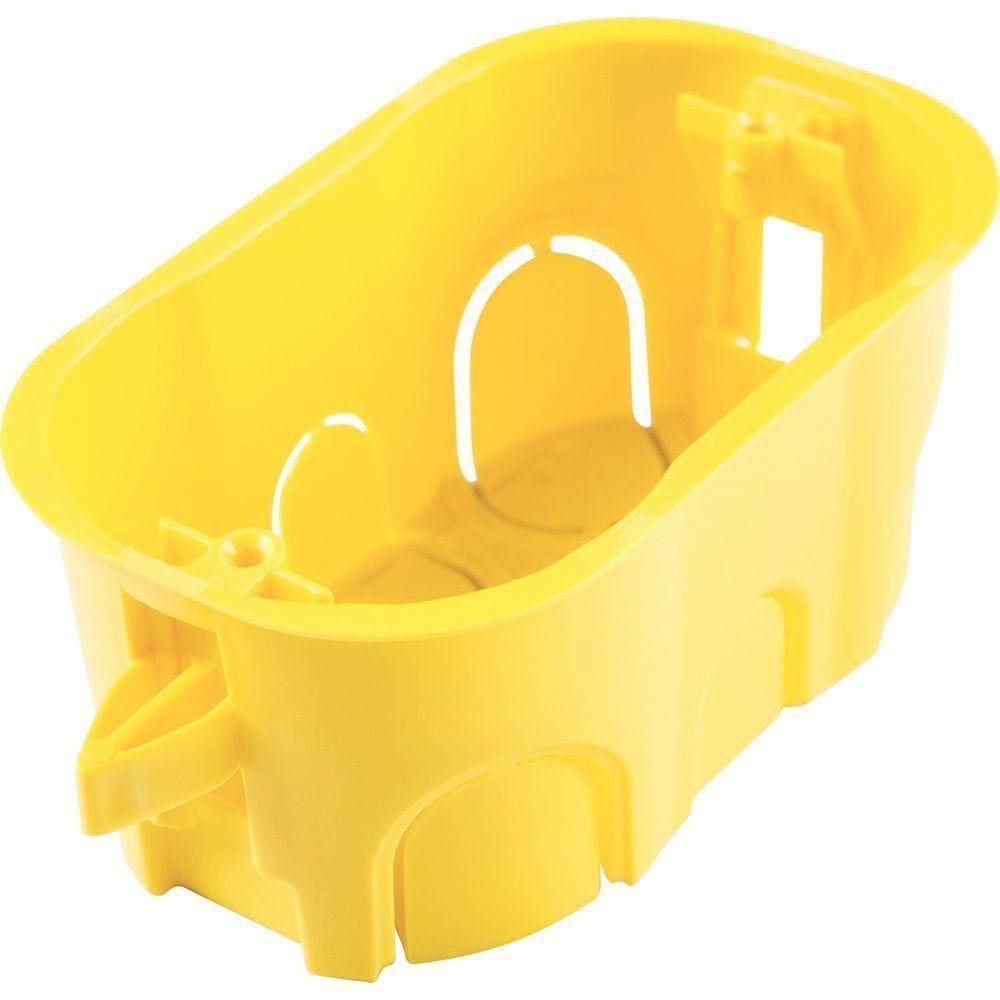 Caixa De Embutir Drywall 4x2 Tramontina Amarela Tramontina